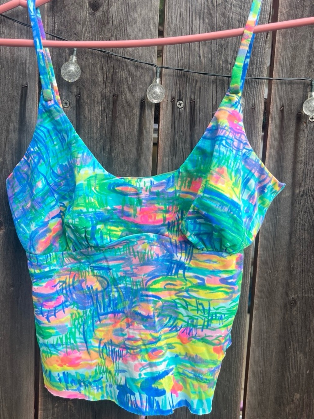 Girls' Multicolor Abstract Print top